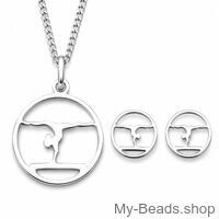 Set ginnastica trave MB431 e MB731 in argento 925